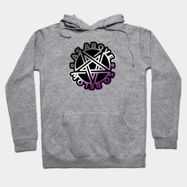 Equality Above & Below - ACE PRIDE - dark Hoodie by MortalMerch